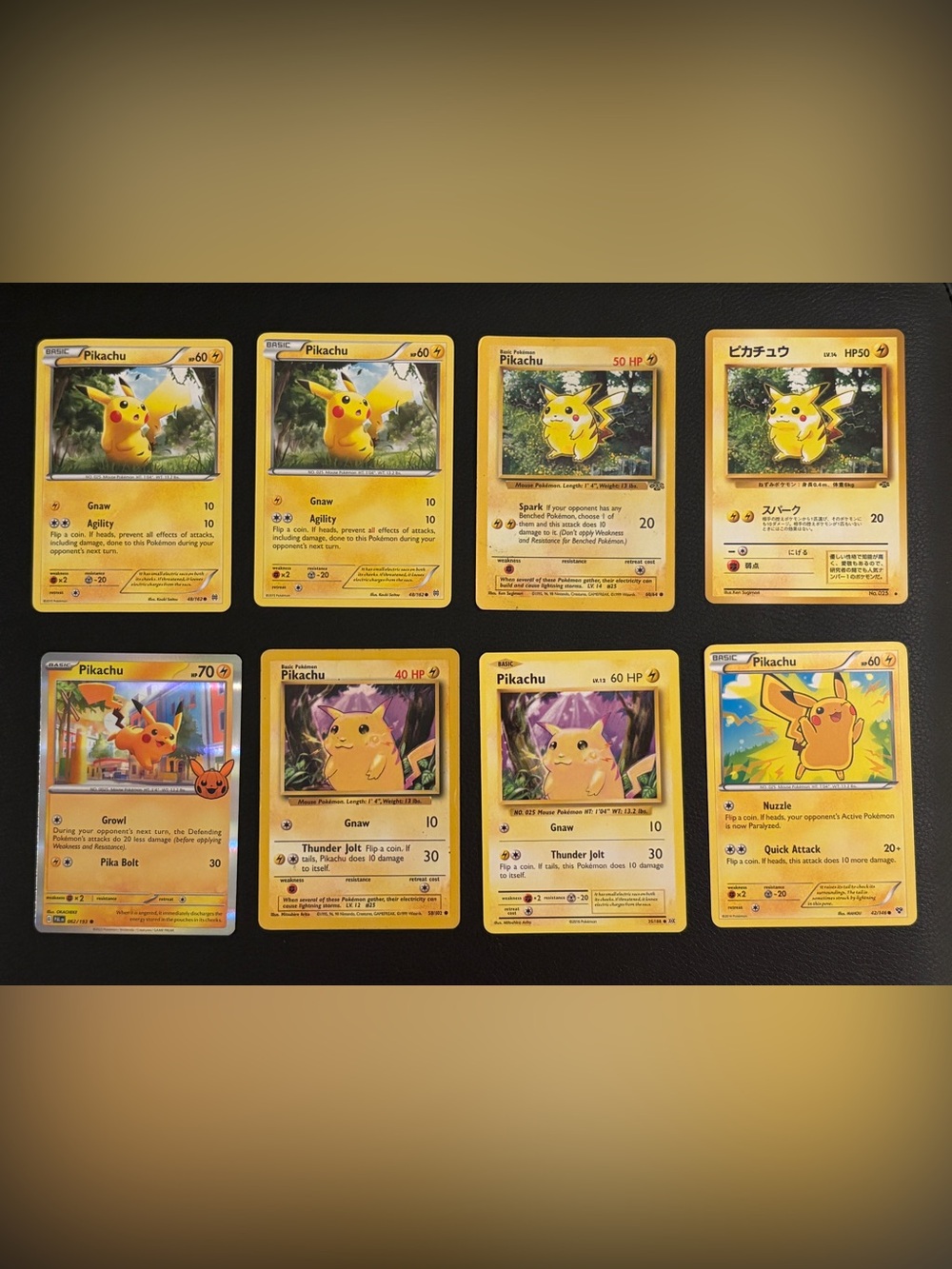 Pikachu Card Lot Vintage Base Set Jungle XY Pokémon TCG